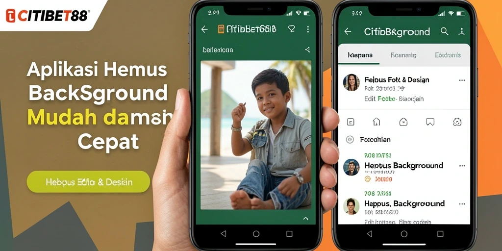 Antarmuka CITIBET88 yang intuitif menunjukkan fitur Hapus Background dengan jelas.