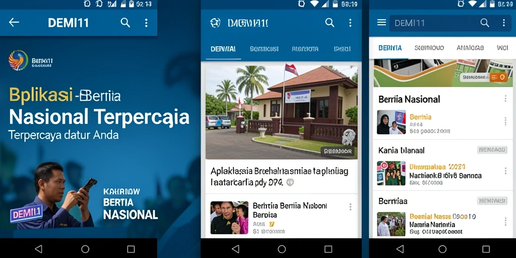 Antarmuka aplikasi DEMI11 yang menarik dan informatif.