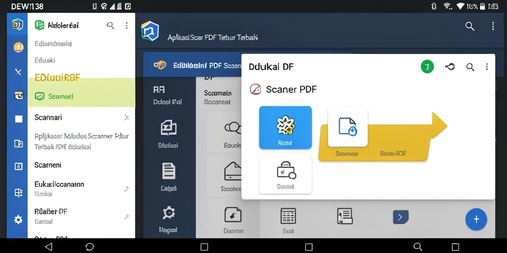 Tampilan antarmuka aplikasi DEWI138 untuk Scanner PDF yang modern dan intuitif.