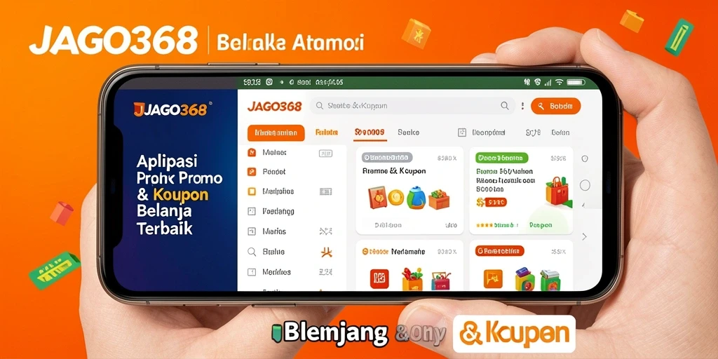 Antarmuka JAGO368 menampilkan berbagai penawaran dan kupon menarik.