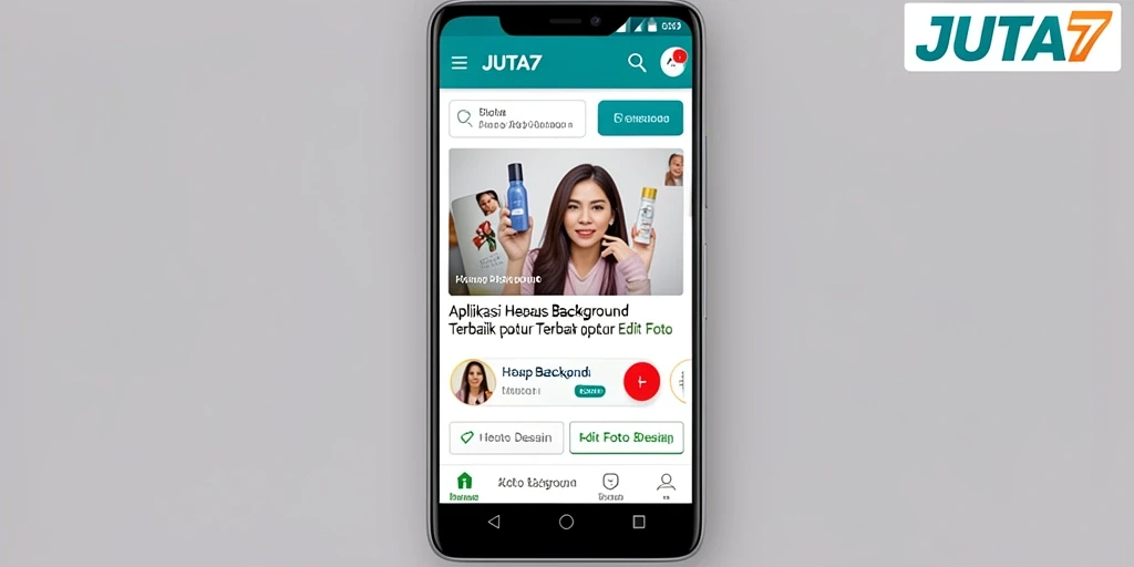 Antarmuka JUTA7 untuk proses Hapus Background yang sederhana dan efektif.