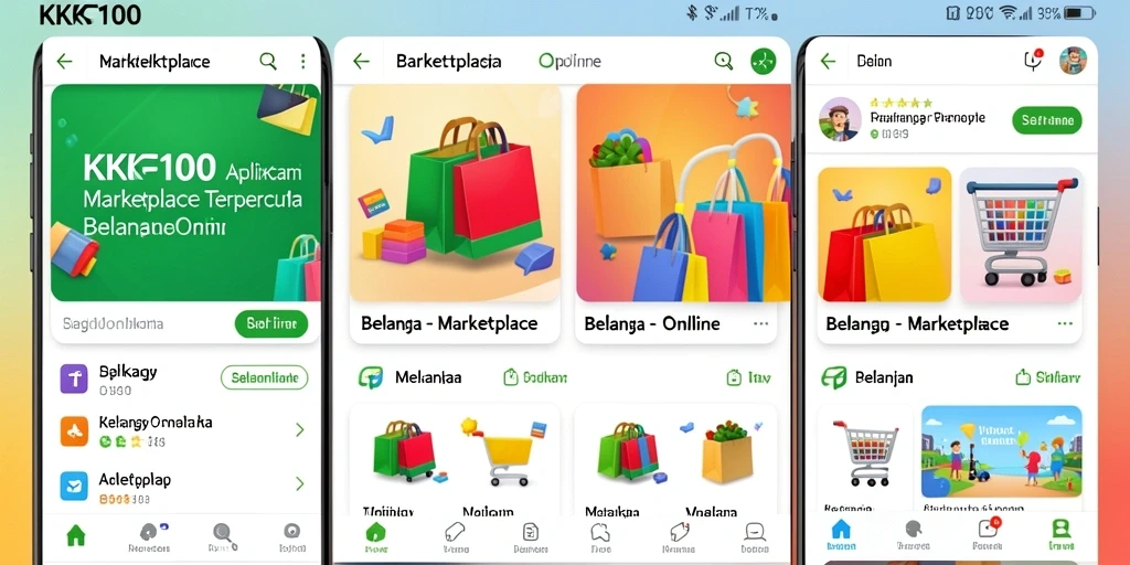 Tampilan utama KPK100 yang menampilkan berbagai produk Marketplace.
