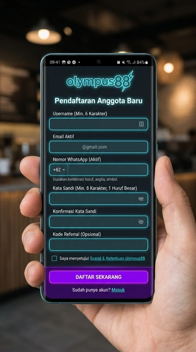 Panduan Daftar Akun Baru olympus88 untuk Pengguna Android